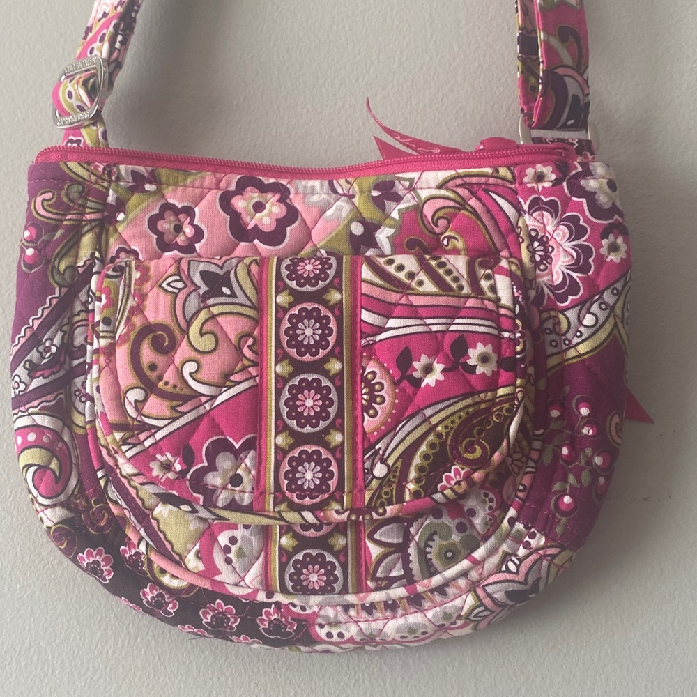 Vintage Vera Bradley Retired Very Berry Paisley Crossbody Bag NWOT - Picture 15 of 15